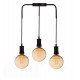 LED-lamp kristal amber 4W E27 G125 decoratief