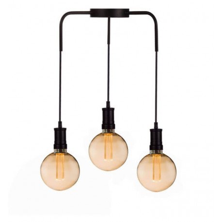 LED-lamp kristal amber 4W E27 G125 decoratief