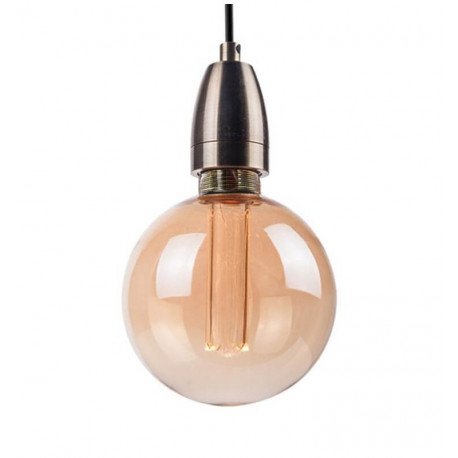 LED Bulb Amber Glass 4W E27 G125 Decorative
