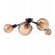 LED-lamp kristal amber 4W E27 G125 decoratief