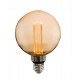 LED Bulb Amber Glass 4W E27 G125 Decorative