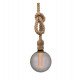 LED lamp 4W E27 G125 rookglas (kristal) decoratief