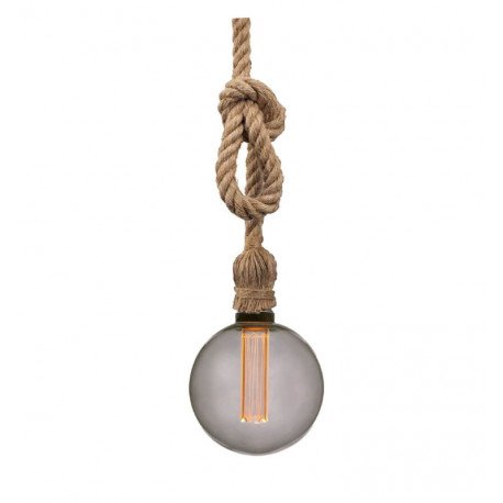 LED lamp 4W E27 G125 rookglas (kristal) decoratief