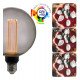 LED lamp 4W E27 G125 rookglas (kristal) decoratief