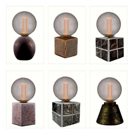 Bombilla LED 4W E27 G125 cristal ahumado para decoración