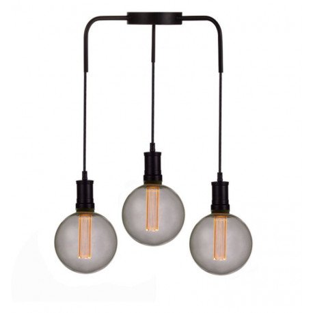 Bombilla LED 4W E27 G125 cristal ahumado para decoración