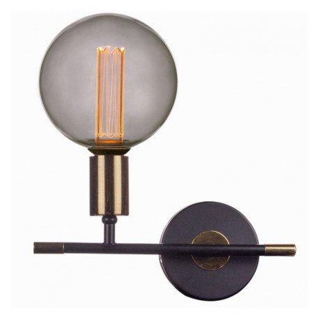 Bombilla LED 4W E27 G125 cristal ahumado para decoración