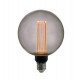 LED lamp 4W E27 G125 rookglas (kristal) decoratief