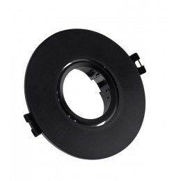 LED Downlight Round Black Adjustable GU10 Indoor