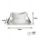 LED Square Fixed GU10 Recessed Downlight White