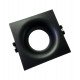LED Square Recessed Downlight Black for GU10/MR16