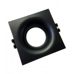 LED Square Recessed Downlight Black for GU10/MR16