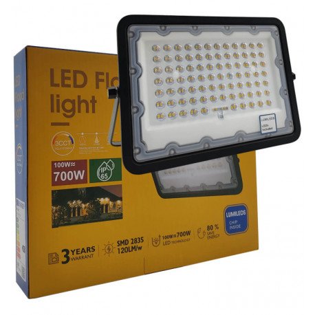 LED-schijnwerper 100W exterior NEW AVANT BLACK CCT 3000K/4000K/6000K