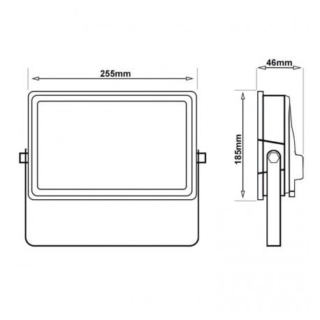 LED-schijnwerper 100W exterior NEW AVANT BLACK CCT 3000K/4000K/6000K