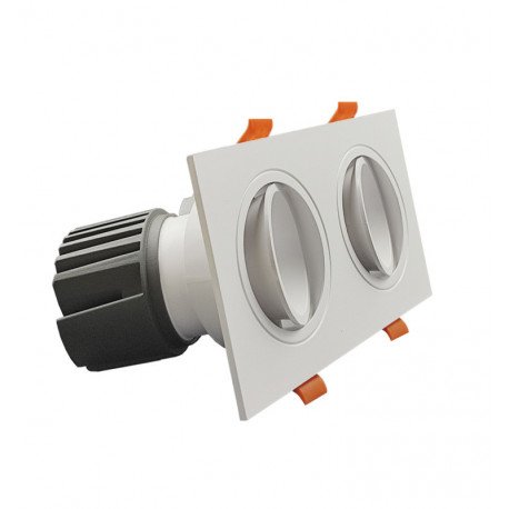 Downlight LED 30W draaibaar dubbel wit CRI+92 UGR13