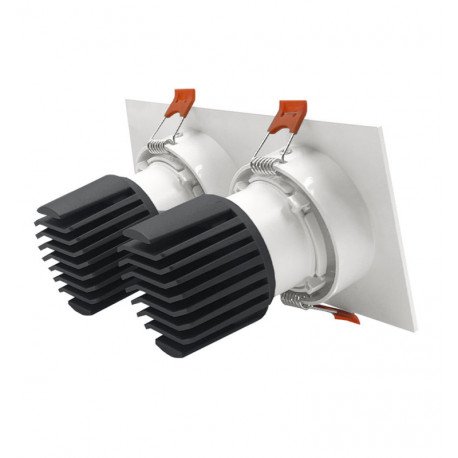 Downlight LED 30W draaibaar dubbel wit CRI+92 UGR13