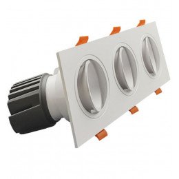 Downlight led 45W richtbaar triple wit CRI+92 UGR13