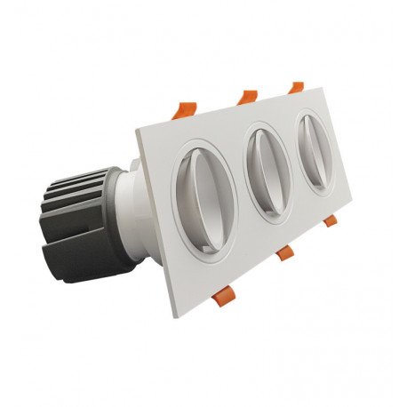 Downlight led 45W richtbaar triple wit CRI+92 UGR13