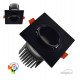 Downlight LED 15W vierkant draaibaar zwart CRI+92 UGR13