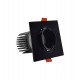 Downlight LED 15W vierkant draaibaar zwart CRI+92 UGR13