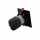 LED Downlight 15W Square Adjustable Black CRI+92 UGR13