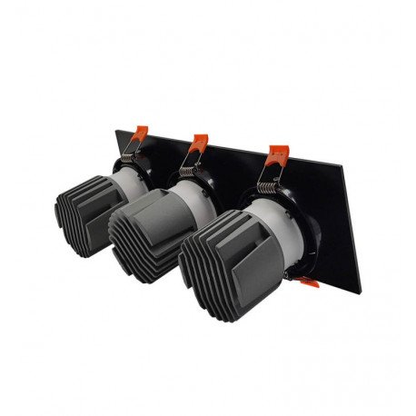 LED Downlight 45W Triple Dimmable Black CRI+92 UGR13