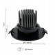 LED Downlight Circular 15W Directional Black CRI+92 UGR13