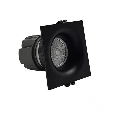 Vierkante downlight LED 15W zwart CRI+92 UGR13
