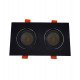 Dubbele draaibare downlight led 30W zwart CRI+92 UGR13