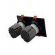 Dubbele draaibare downlight led 30W zwart CRI+92 UGR13