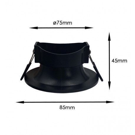 LED Downlight Fixed Recessed GU10/MR16 Matte Black