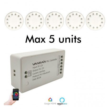 Controladora Bombilla Piscina PAR56 TUYA para 5 luces