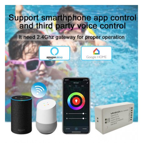 Controladora Bombilla Piscina PAR56 TUYA para 5 luces