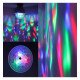 RGB led-lamp disco met draaiend effect 3W E27