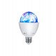 RGB led-lamp disco met draaiend effect 3W E27