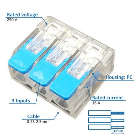 LED Quick Connector 3-Way KV221-415