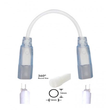 Conector unión Neón LED circular 220V 360º 8W