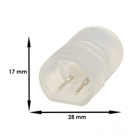 Conector unión Neón LED circular 220V 360º 8W para 16mm