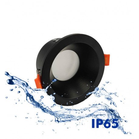 LED Downlight Fixed Waterproof GU10-MR16 IP65 Black