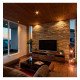 Aro empotrable fijo GU10-MR16 negro para decoración interior