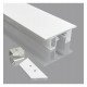 Led-aluminium profiel wit dubbel voor ledstrip 2 m