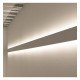 Led-aluminium profiel wit dubbel voor ledstrip 2 m