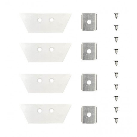 Perfil de Aluminio LED Blanco Doble Luz para Tira 2 m