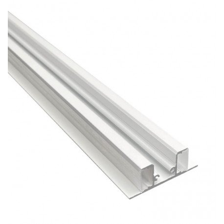 Led-aluminium profiel wit dubbel voor ledstrip 2 m