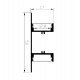Led-aluminium profiel wit dubbel voor ledstrip 2 m