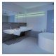 Led-aluminium profiel wit dubbel voor ledstrip 2 m