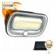 Solar wandlamp met PIR bewegingssensor, 5700K + geel