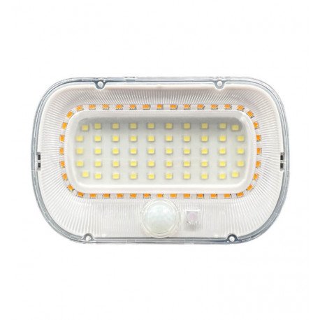 Aplique LED solar con sensor PIR y luz 5700K+amarillo
