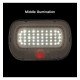 Solar wandlamp met PIR bewegingssensor, 5700K + geel