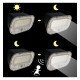 Solar wandlamp met PIR bewegingssensor, 5700K + geel